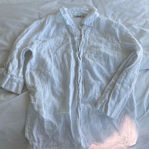 Linen button down